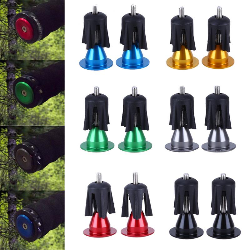 2Stck Tragbare Fahrrad Lenker Griffe Bar Kappe Ende Stecker Aluminium Legierung Fahrrad Lenker Ende Stecker Ersatz Fahrrad Zubehör