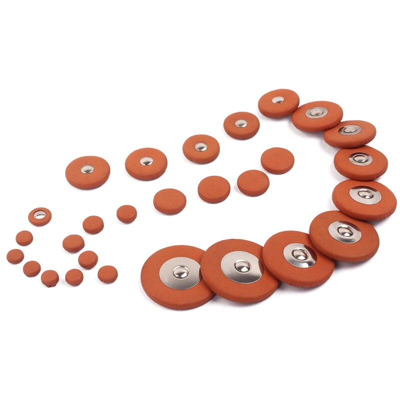 28 Stck Saxophon Pads,Sopran Saxophon Leder Pads Ersatz Zubehör