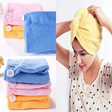 21*51cm Frauen saugfähig Mikrofaser Handtuch Turban Haar-Trocknung Dusche Kappen Bademantel Hütte multi farben Haar wickelt für Frauen