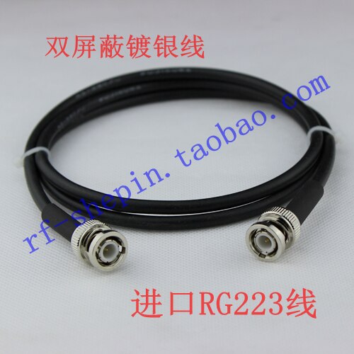 Präzision Prüfung Linie BNC Stecker auf BNC Männlichen Verlängerung Kabel RG223 Silber-überzogene Kabel BNC Doppel Männlichen Kabel
