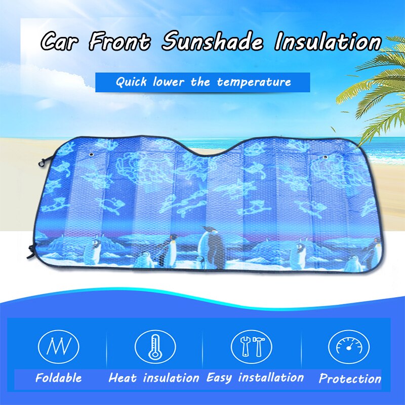 Universal- Auto Frontscheibe Sonnenschutz Isolierung Sonnenschirm Schnee Abdeckung Faltbare Sonnenschirm Sonnencreme Frost vier Jahreszeiten