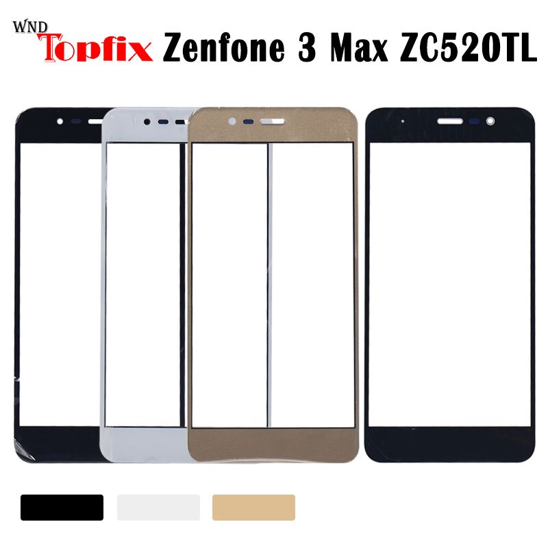 wie009 Für Asus Zenfone 3 Max ZC520TL X008D praktisch lcd äußere berühren Bildschirm Für ASUS ZC520TL Vorderseite Glas Objektiv abdeckung Tafel Par