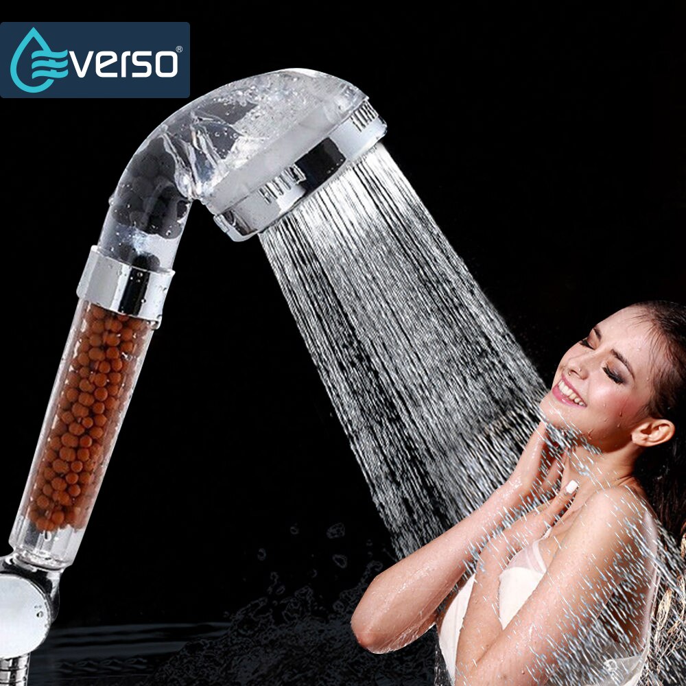 EVERSO 125 Grad ABS Kunststoff Hand Halten Dusche Handheld Dusche Kopf Wasser Sparen Spa Dusche Kopf einstellen Ducha