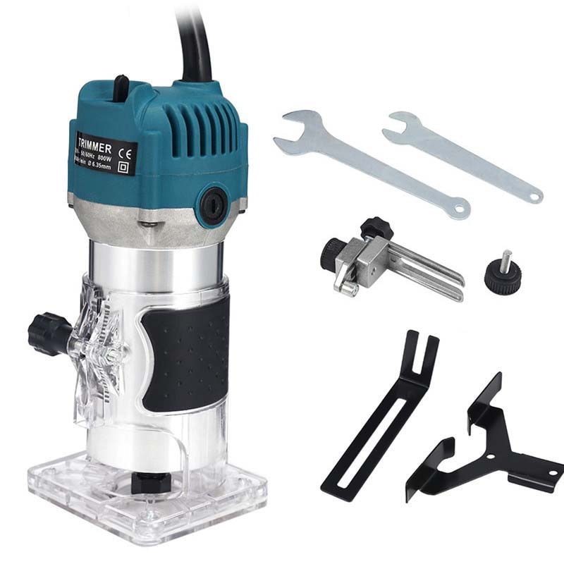 EU UK uns-stecker 800W Holzbearbeitung Elektrische Trimmer Holz Fräsen Gravur Stoßen Trimmen Maschine Carving Maschine Router Holz
