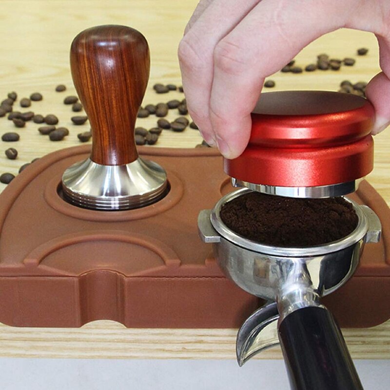 Kaffee manipulieren matt Halfter Espresso Hersteller Unterstützung Basis Nicht-Unterhose flexibel Ecke Pad Barista Kaffee Tee Bar Werkzeug