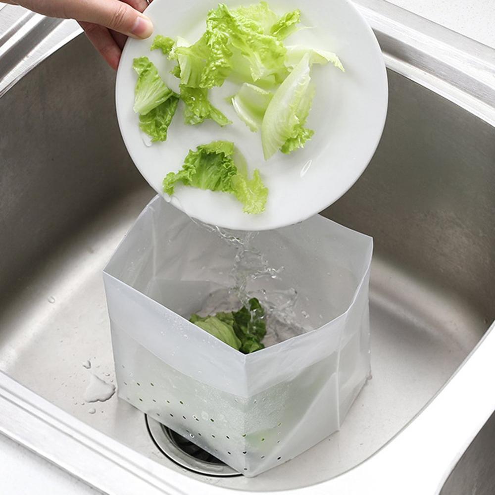 Stil Küche selbst-Unterstützung Müll Tasche Verbleibende Überschuss Polyethylen Ablauf Tasche Waschbecken Filter Wasser Tasche