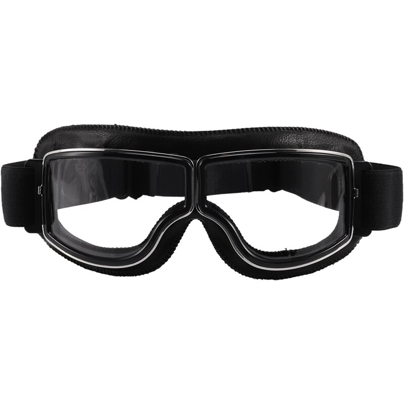 retro Motorrad Brille Gläser Kreuzer Motorrad Brille Jahrgang Leder für Gläser Sauber
