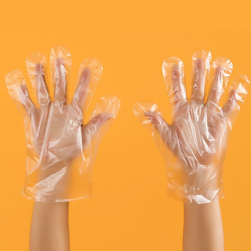 100 Stck/einstellen Lebensmittel Kunststoff Handschuhe Umweltfreundliche Einweg Handschuhe Für Restaurant Hotel BBQ Lebensmittel Kunststoff Handschuhe Küche Handschuhe