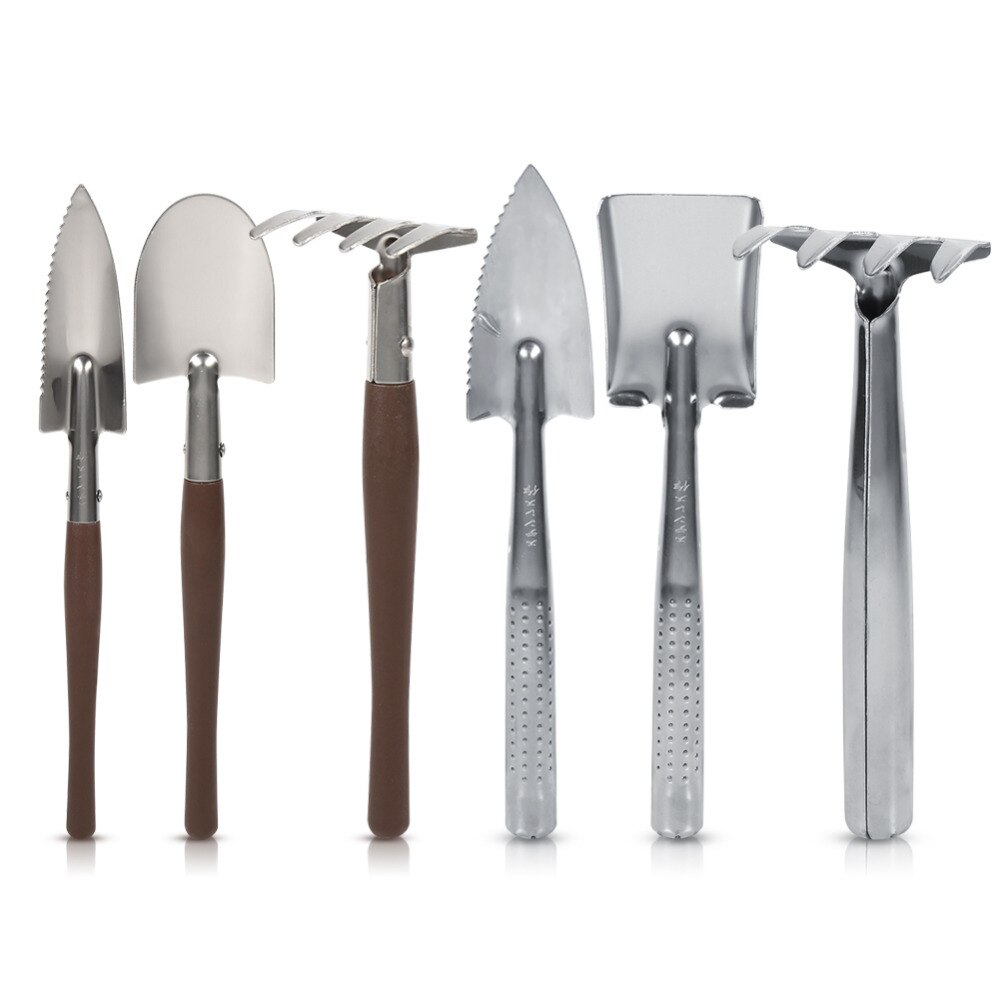 3 stücke Mini Garten Werkzeuge einstellen Tragbare Schaufel Werkzeuge Schaufel Rechen Spaten Garten Pflanze Werkzeug-einstellen Mit Holzgriff freundlicher draussen-Werkzeug