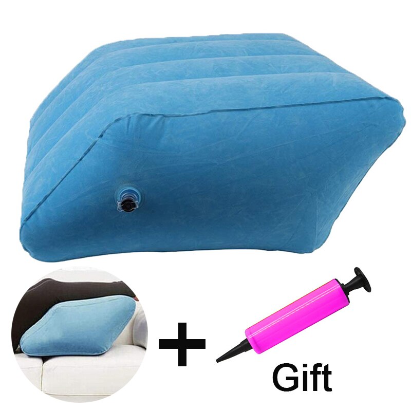 freundlicher Flug Schlafen Fußstütze Kissen Ruhen Kissen Auf Flugzeug Auto Bus Kissen Aufblasbare Reise Fuß Rest Kissen Fuß Pad
