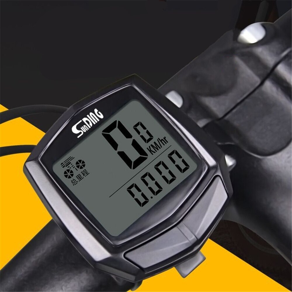 wasserdicht Fahrrad verdrahtet Stoppuhr Fahrrad Kreislauf LCD Anzeige Digital Computer Tachometer Kilometerzähler draussen Fahrrad Zubehör