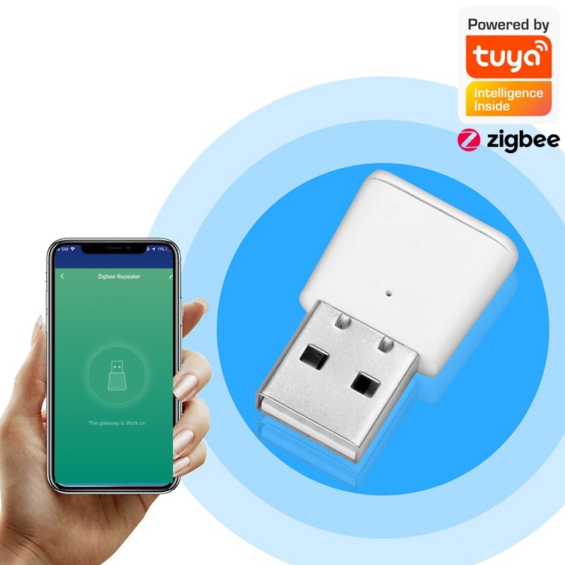 Tuya Zigbee Signal Verstärker USB Hub Signal Verstärker 20-30M Für Tuya Zigbee Sensoren Geräte Heimat Automatisierung Modul