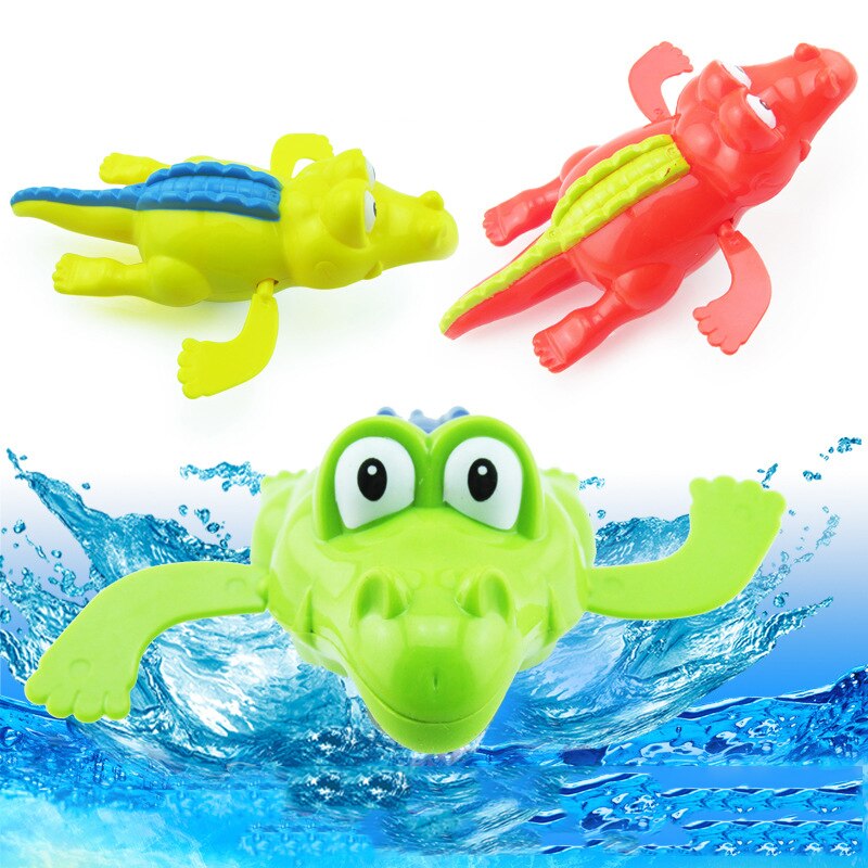 1 stücke/3 stücke/5 stücke Krokodil Schlecht Uhrwerk Spielzeug NEUE Baby Schlecht Schwimmen Spielzeug Krokodil Wind hoch uhrwerk Spielen Pädagogisches Spielzeug