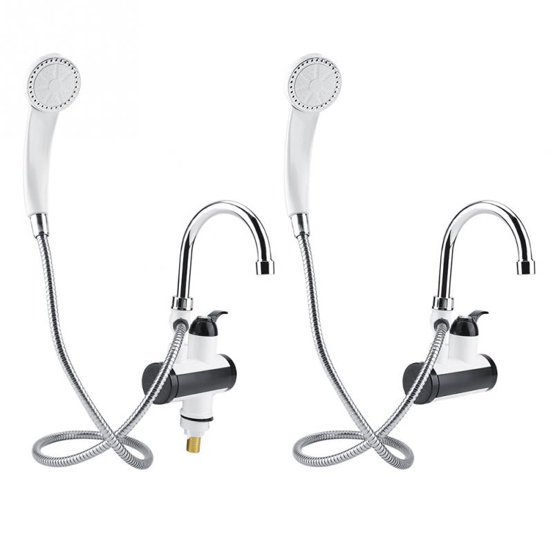 Neue sofortig Tankless Durchlauferhitzer Wasserhahn Momentanen Wasserhahn Küche Wasser Heizung Kran sofortig Heißer Wasser Wasserhahn Digitale EU Stecker