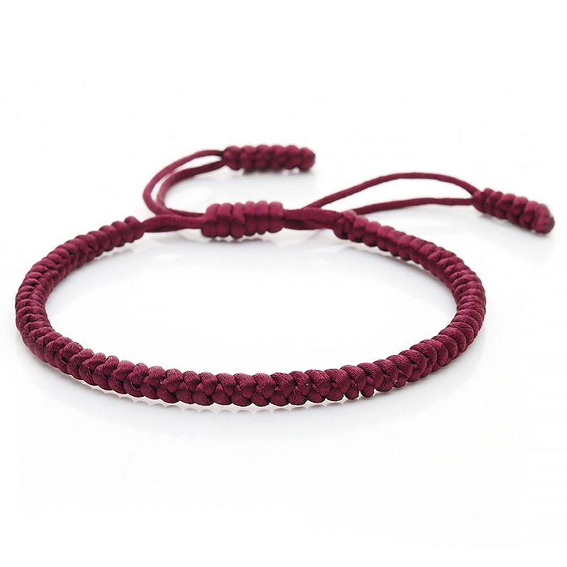 Original Handgemachten Charme Armbänder für Frauen Männer Glück Tibetischen Buddhistischen Geflochtenen Knoten Seil Armbänder & Armreifen Modeschmuck