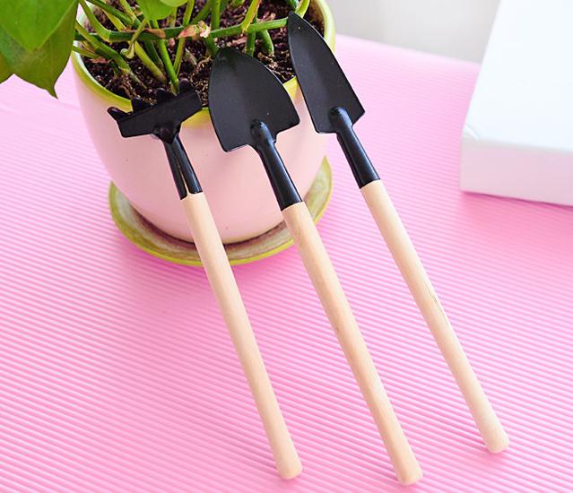 Mini Schaufel Schaufel Drei Sätze Von Garten Werkzeuge Topfpflanze Wartung Kleidung Holzgriff Garten Werkzeuge