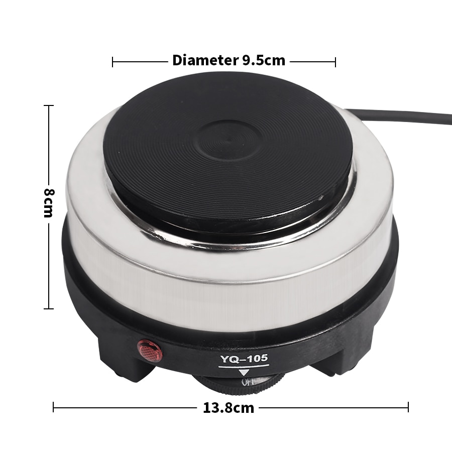 500 w Mini elektrische Herde backofen Herde multifunktionale kleine Kaffee Heizung Mokka heizung heißer platten Kaffee milch maschine EU UNS