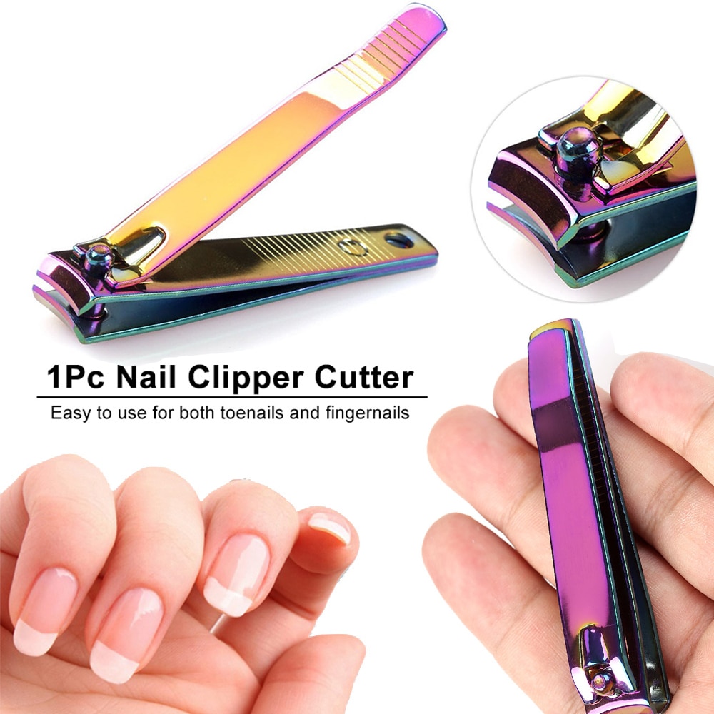 Regenbogen Nagel Tipps Haarschneidemaschine Nagel Cutter Schere Nagel Trimmer Kappe Nagel Haarschneidemaschine Manikübetreffend Nagel Pflege Werkzeug