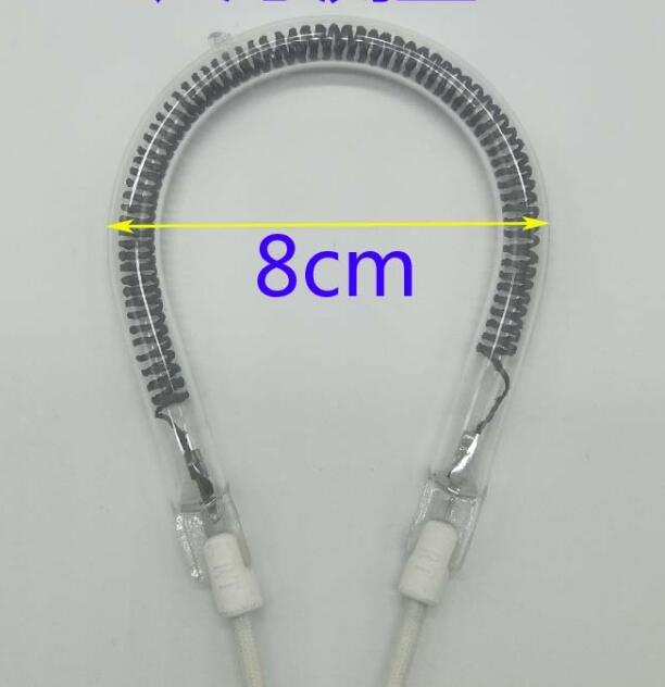 220 V 600 Watt Elektrische Heizung Teile U typ Kohlenstoff heizung rohr 8 cm
