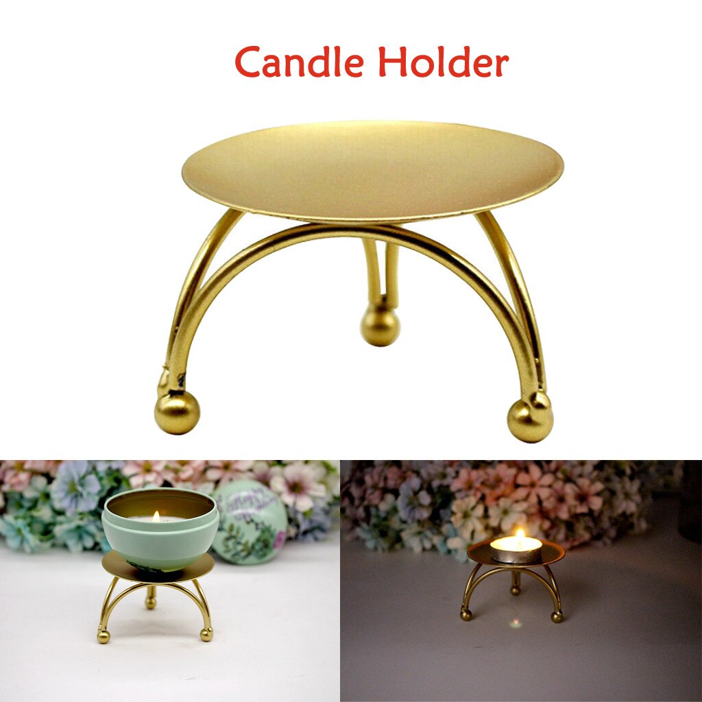 nordisch Gold Eisen Kunst Leuchter Kreative Einfache Geometrische Romantische Kerze Tasse Tisch Dekoration Kerze Halfter # J20