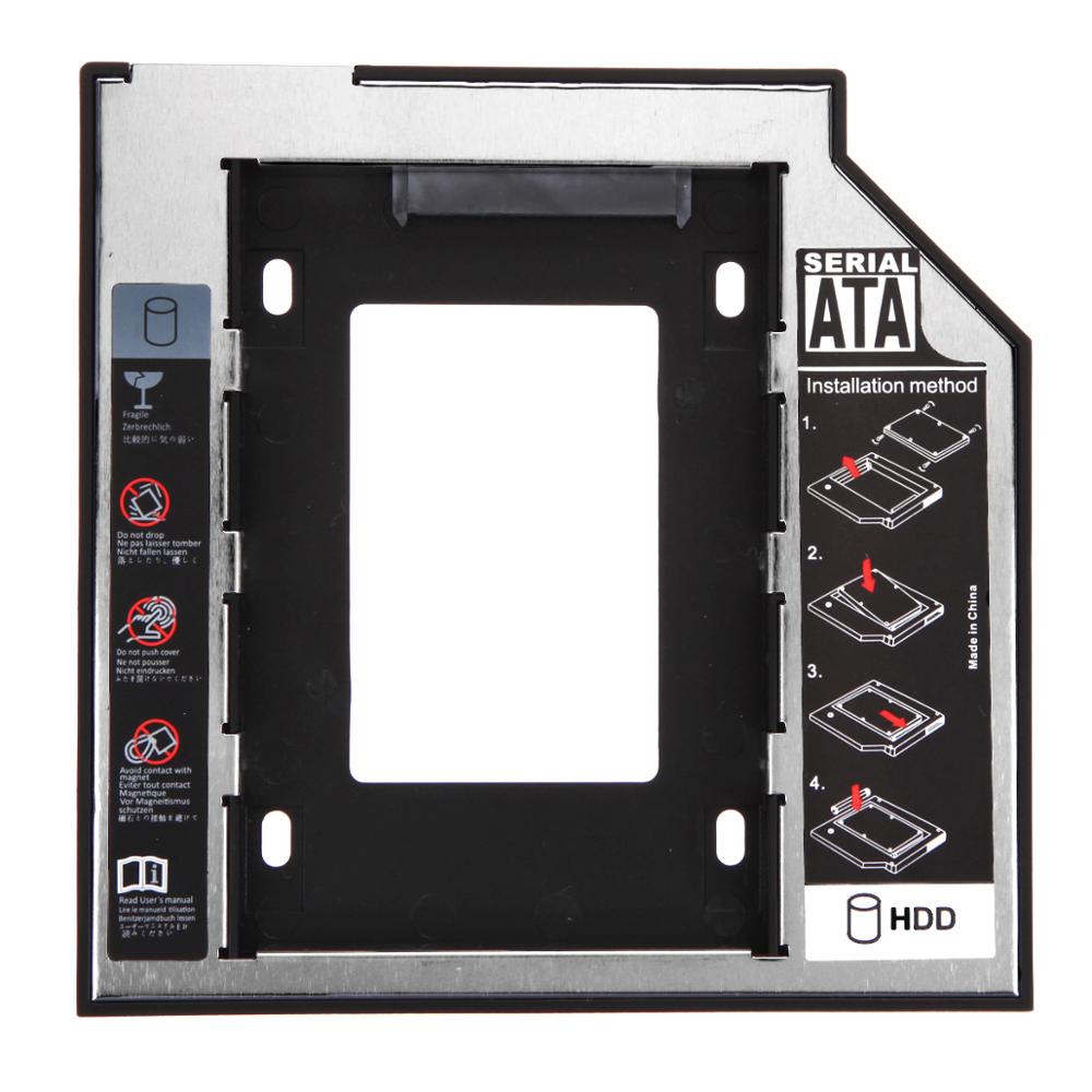 Newst Festplatte Bucht Universal- 2,5. 9,5mm Ssd Hd SATA Festplatte HDD Caddie Adapter Bucht für Cd Dvd Rom optisch Bucht