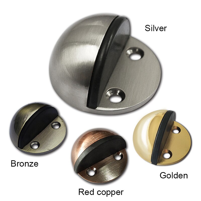 Boden Tür Stopper Metall Tür Stopper Gummi Stoßstange Sicherheit Hause Kommerziellen Boden Türen halt-M25