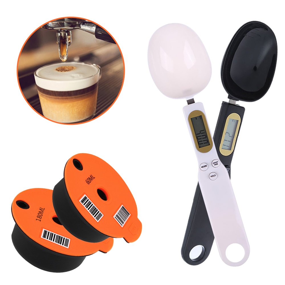60/180 ml kaffee maschine für Bosch-s Tassimo küche Spielereien wiederverwendbare kapsel kaffee tasse Filter korb Schote und löffel pinsel