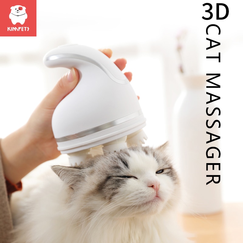 KIMPETS Elektrische Massage Katze Automatische Massagegerät USB Ladung Haustier Hund Kratzen Gerät Kleine Pfote berühren Haar Kamm Haustier Lieferungen