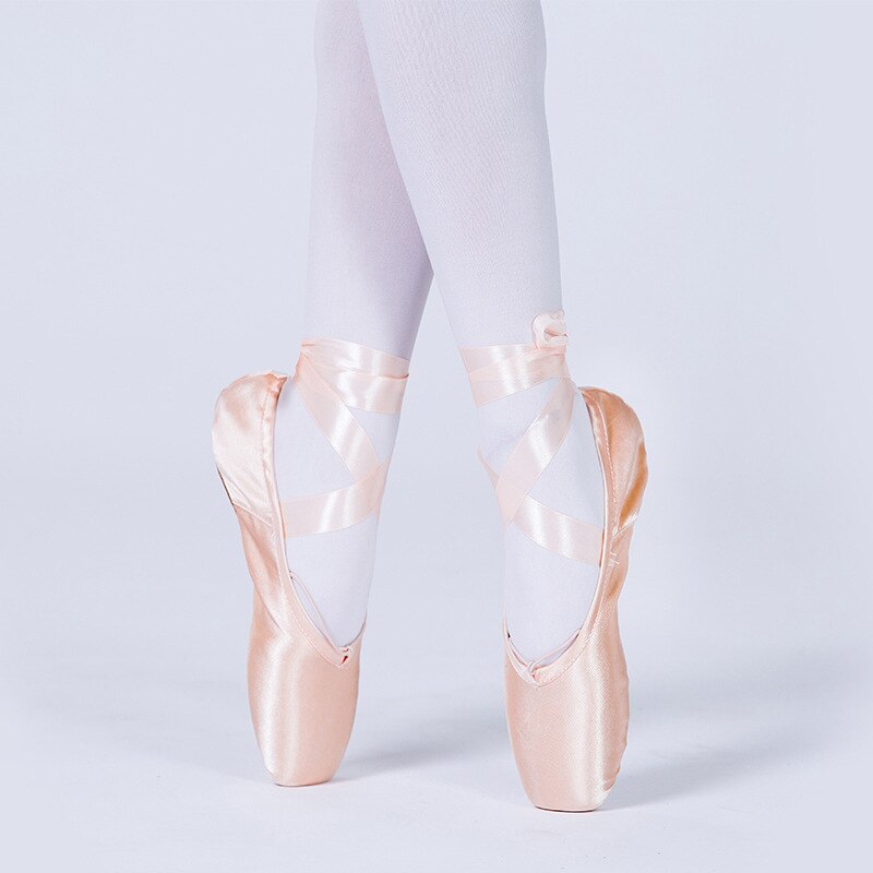 Satin- Pointe Schuhe Ballett Ausbildung Schuhe Tanzen Schuhe Flache Hausschuhe Beruf Mädchen freundlicher Frauen Lehrer Tanz Schuhe