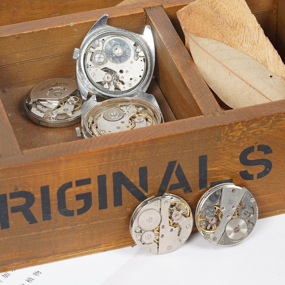 1pc Kreative Diy Uhr Zubehör Montage Übungen Uhr Uhr Verschrottet Zubehör Mechanische Teil Uhr M9D3