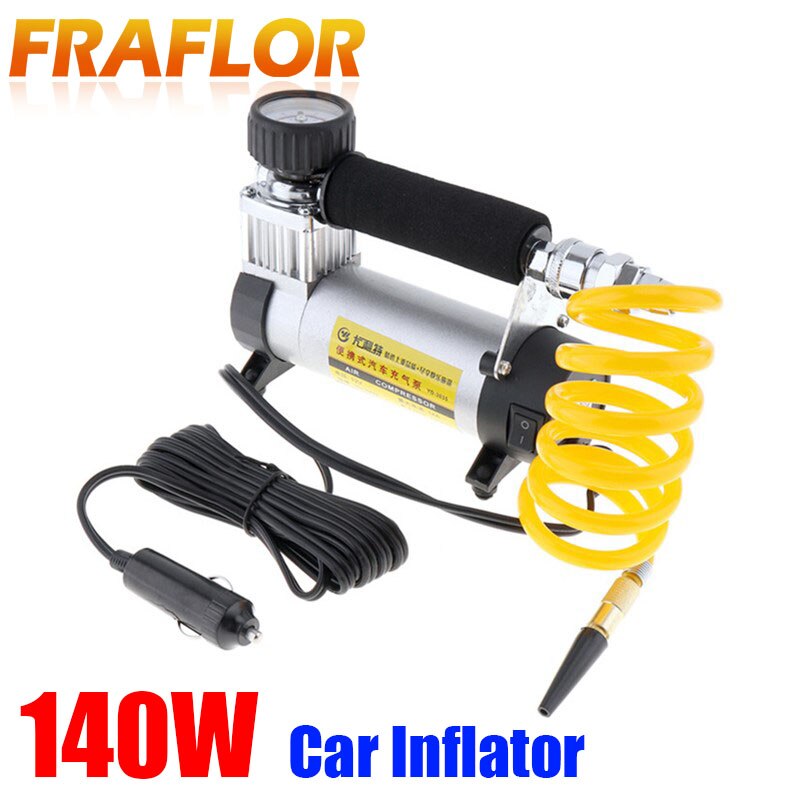 DC 12V Auto Auto Reifen Inflator 100PSI Auto Luft Aufblasbare Pumpe 35 L/min Auto Pumpen 140W luft Kompressor für Auto Fahrräder Motorräder