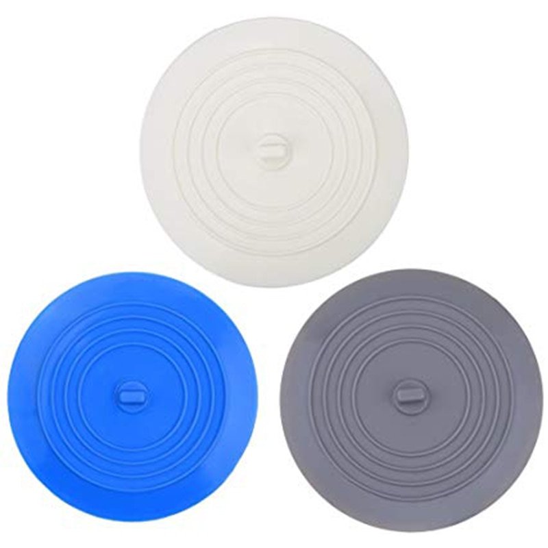 3 Pack 6 zoll Große Silikon Badewanne Stopper Badewanne Stopper Ablauf Stecker Waschbecken Haar Stopper Flache Saug Abdeckung für Küche Schlecht
