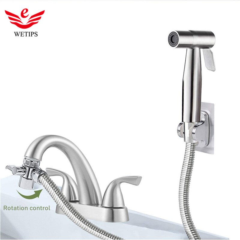 Wetips Wc Wasser sprühen Badezimmer Zubehör Reinigung Ducha Wasserhahn Wasser Pistole Dusche Dusche Becken WC Sproeier Handheld Spritzgerät