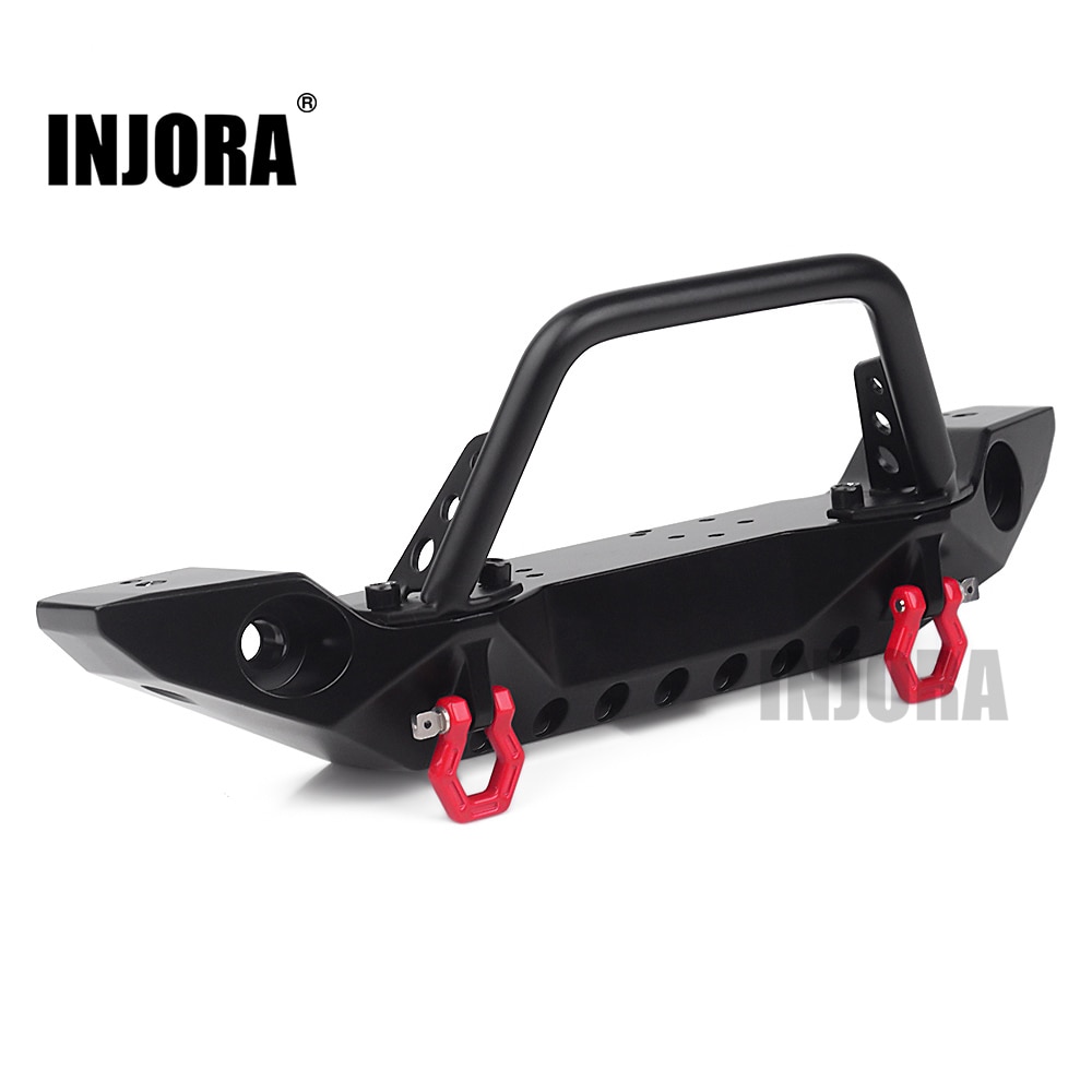 INJORA Metall Frontschürze mit LED-leuchten für 1/10 RC Raupe axial SCX10 90046 TRAXXAS TRX-4