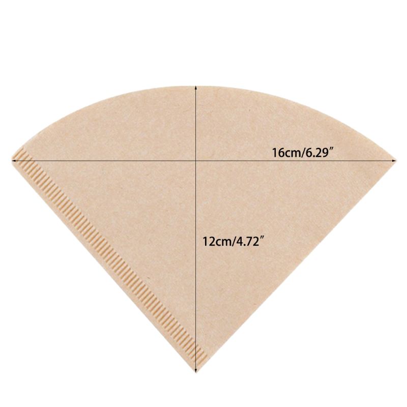 40Stck Kaffee Filter Papiere Ungebleichtem Original Holz Tropfen Papier Kegel bilden Kaffee Werkzeuge