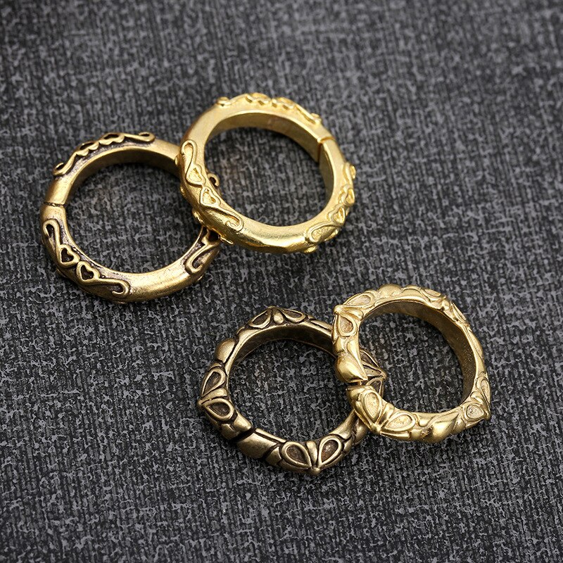 Reinem Durcheinander Handarbeit Verfeinert Krähe Ader Dekorative aufbringen Keychain Arabeske Ring Gebrochen Ring Tasche DIY Ring Zubehör