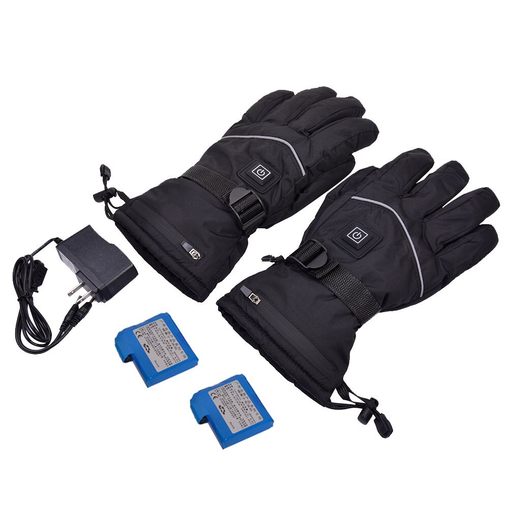 Winter Elektrische Wiederaufladbare 7,4 V Lithium-Batterie Beheizte Handschuhe Warme Länger Handschuhe Ich bin Freien Wasserdichte Sport Fahrrad Ski Handschuhe