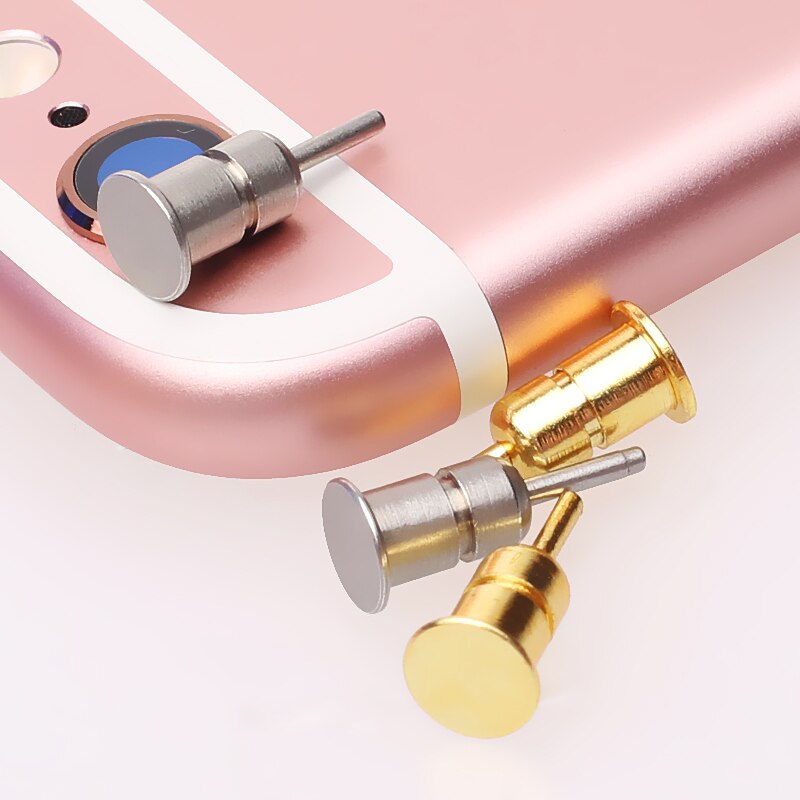 Metall Staubdicht Stecker Für iPhone Huawei samsung Telefon Anti Staub stecker 3,5mm Kopfhörer Jack & Sim Karte Nadel Handy, Mobiltelefon telefon Werkzeug Tablett