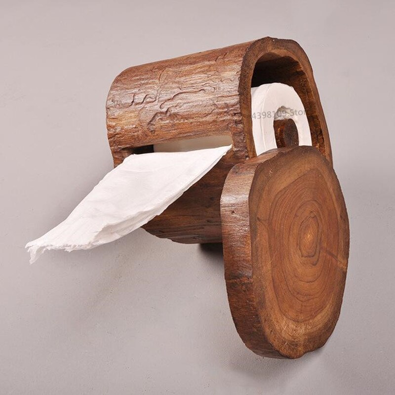 Südostasien Massivholz Gewebe Kasten Kreative Zauberstab-montiert Gewebe Kasten retro Handwerk Wc Papier Kasten Rollen Halfter Haushalt waren