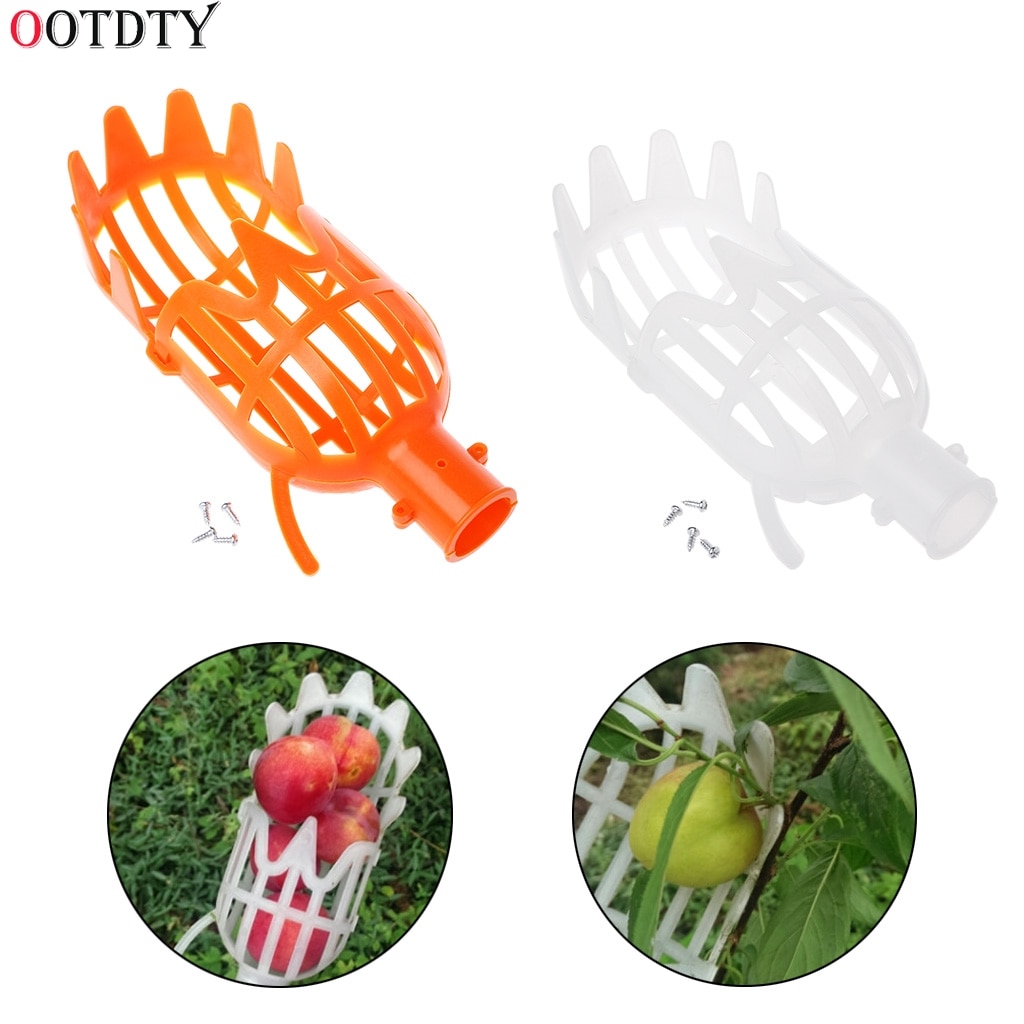 OOTDTY 1Stck Kunststoff Obst Pflücker Ohne Pol Obst Kollektor Gartenarbeit Pflücken Werkzeug
