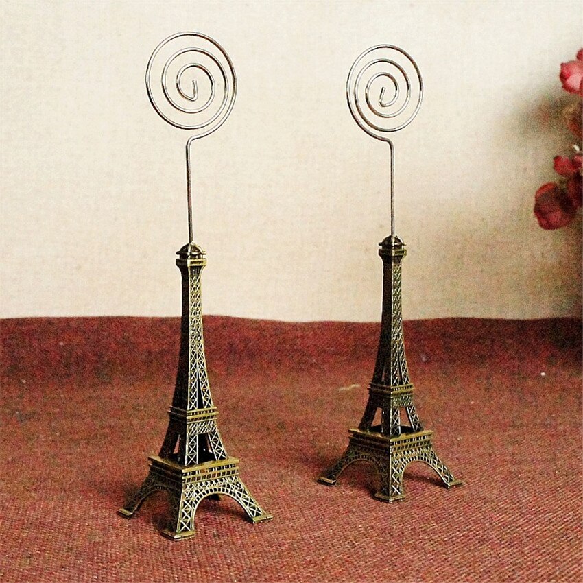 1 STÜCK retro Metall Eiffel Towe Memo Halfter Clip Nachricht Hinweis Kartenhalter Clip Für Bürobedarf Foto/Postkarte Halfter Wohnkultur
