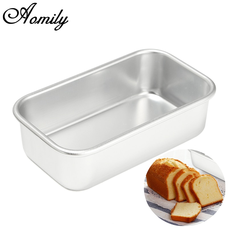 Aomily Backen Kuchen Pfanne Rechteck DIY Aluminium Legierung Mini Pudding bilden Kuchen bilden Küche Werkzeuge Kuchen Pfanne Heimat Party Küche werkzeuge