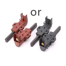 2 stücke Motor- Kohlenstoff Pinsel & Halfter Rolle Trommel Waschmaschine Teile Für Siemens Für Haier Waschmaschine Ersatz