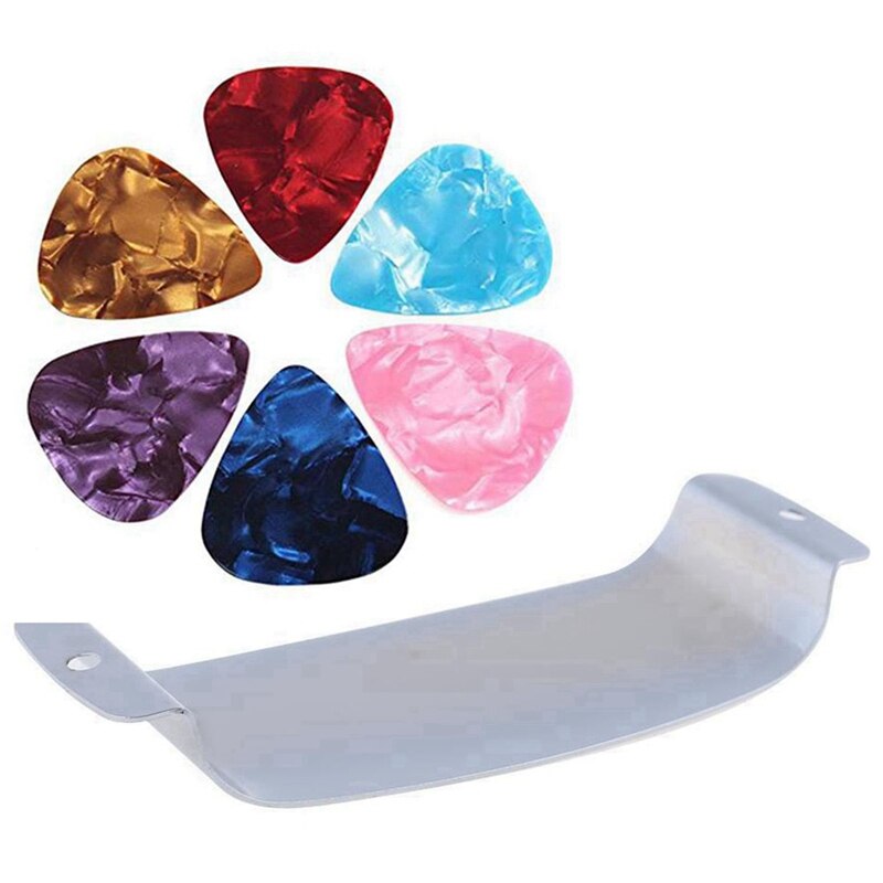 101 Stck Gitarre Zubehör: 1 Stck Metall Humbucker aufsammeln Schutzhülle fallen & 100 Stck Gitarre wählt Lief Farbe