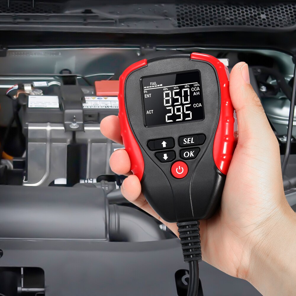 Digitale 12V Auto Batterie Tester Automobil Ah CCA Spannung Batterie zuletzt Analysator Automobil Motorrad Batterie diagnostizieren Werkzeug