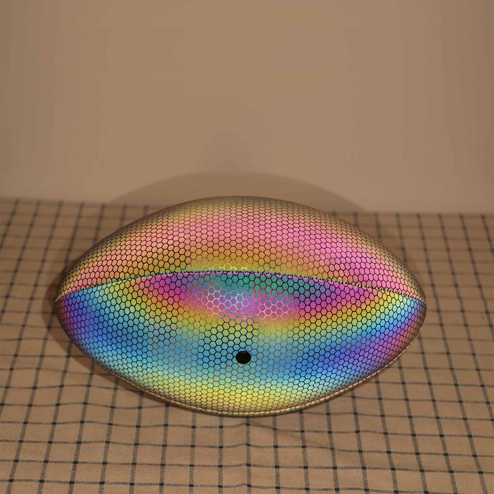 Rugby freundlicher Gummi Nicht-Unterhose Reflektierende FußBall Leuchtenden Ausbildung Schule freundlicher FußBall Ausbildung Ball