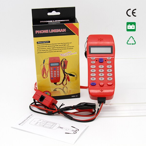 NF-866 Telefon Kabel Tester Lan Telefon Kabel Toner Tracker Für Überprüfen Telefon FSK Und DTM Anrufer Ich würde Anzeige Automatische Erkennung