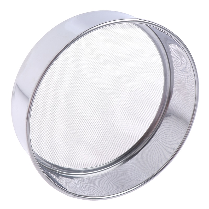 1pc Gittergewebe Mehl Sichten Sichter Sieb Sieb Kuchen Backen Haushalt Küche Werkzeuge Große Für Sichten Mehl Edelstahl