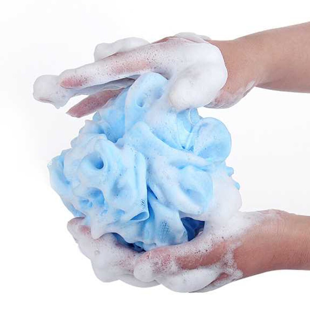 Dusche Gittergewebe Ball Luffa Schlecht Ball Milch Dusche Zubehör Schlecht Lieferungen PE Schlecht Blume Super Weich Farbe Zufällig