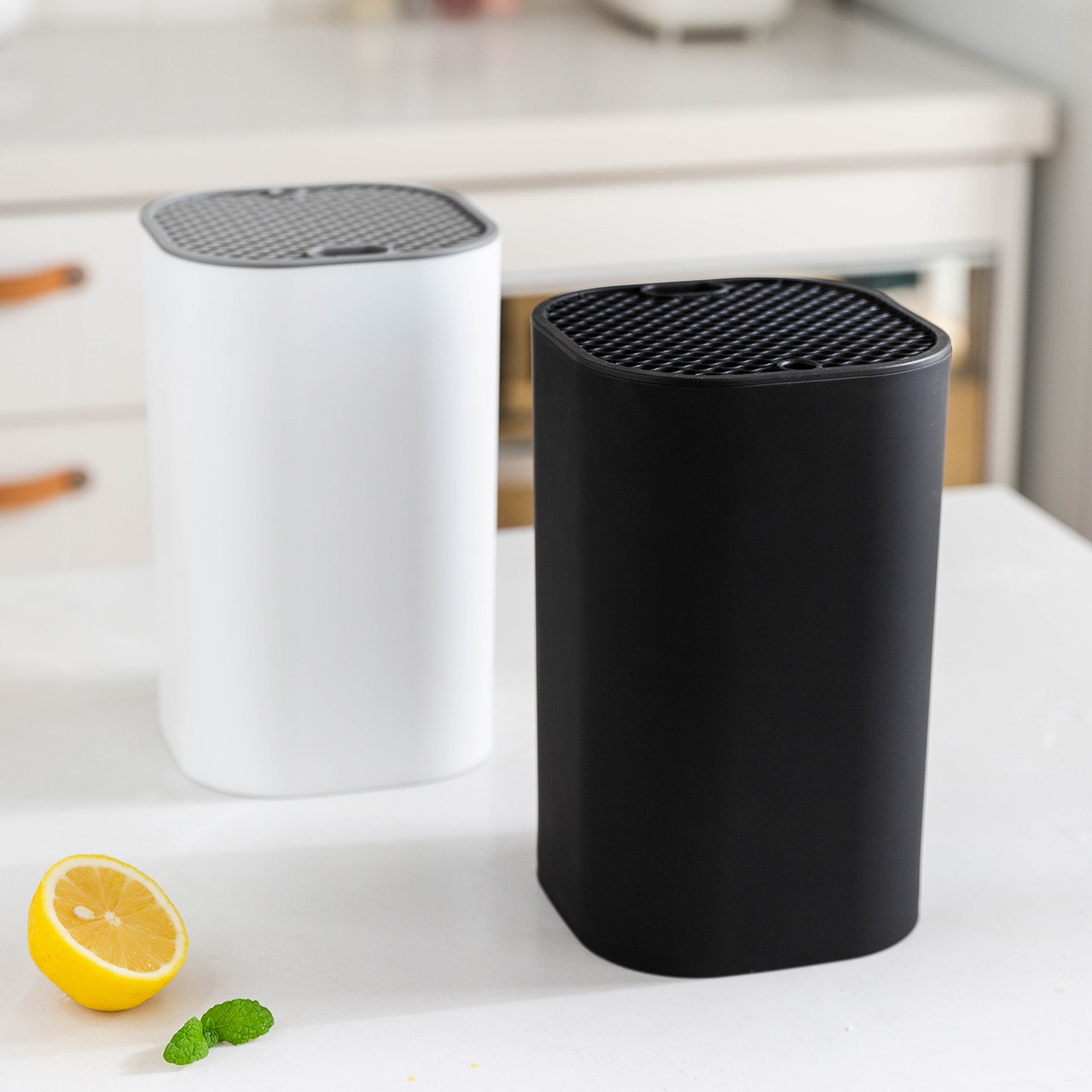 Platz Runde PP Köche Messer Stehen Block Obst Messer Halfter Lagerung Abfluss Gestell Küche Werkzeug Zubehör nordisch Stil